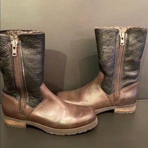 Michael Pasinkoff Distressed Fur Boots